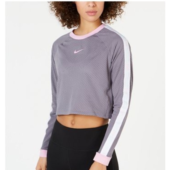 Nike Running Top Long Sleeves Cropped/Nike Running Sweatshirt - Picture 2 of 7